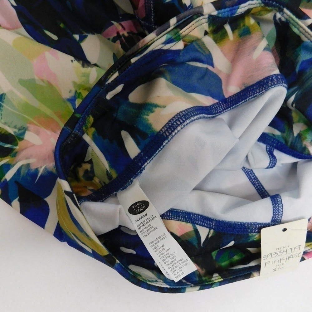 NWT! Anthropologie PURE + GOOD Crop Floral Legging Palm Tropical X-Large