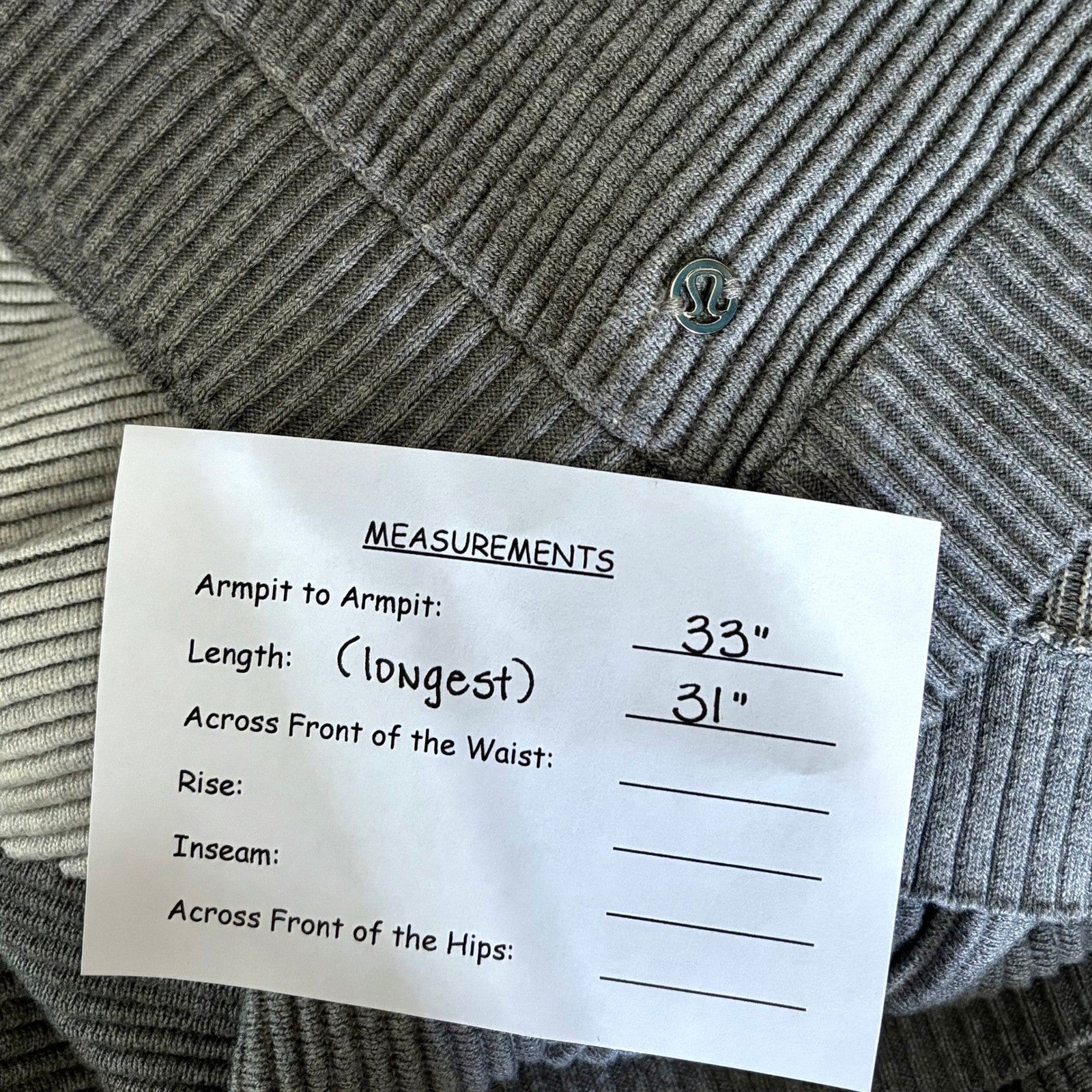 LULULEMON It All Lines Up Poncho Heathered Core Ultra Light Grey Medium Grey O/S