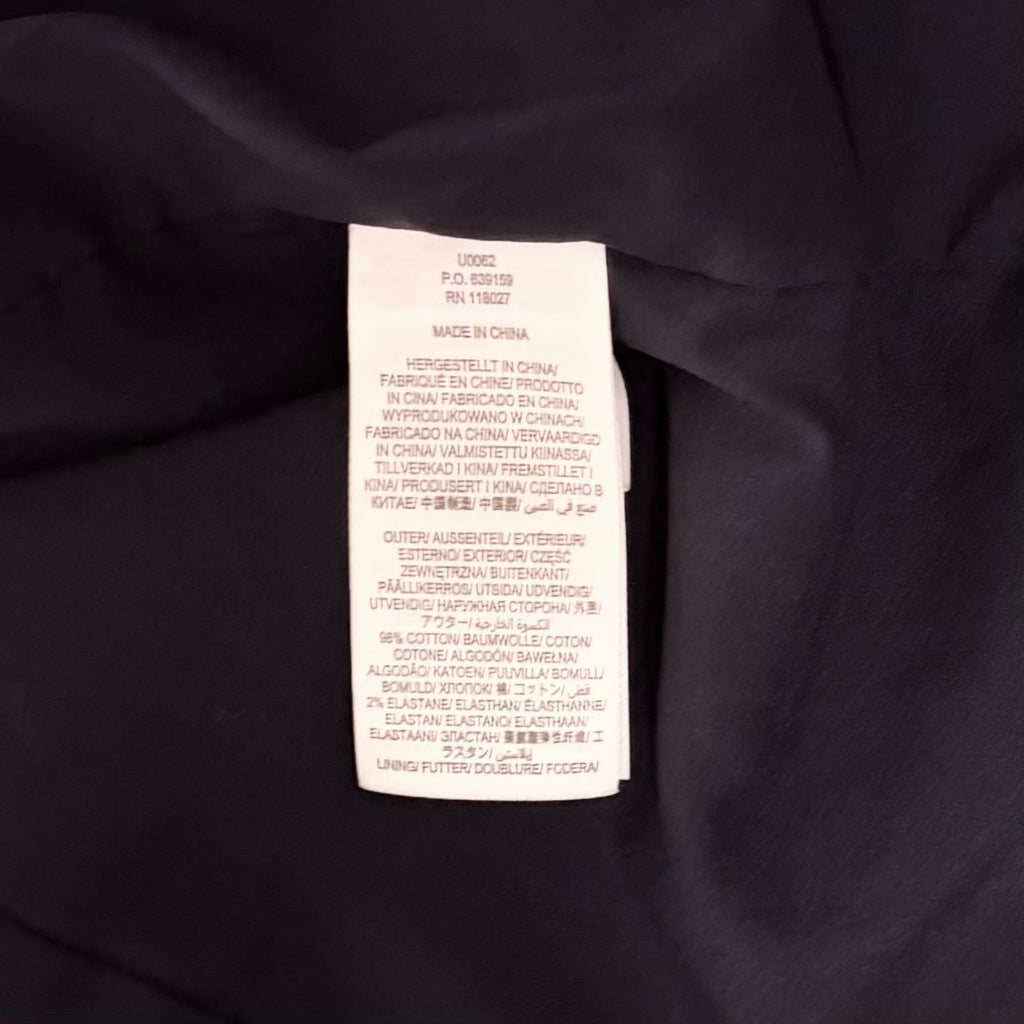 BODEN Navy Blue Corduroy Blazer Jacket Single Button Flap Pockets Preppy Size 10