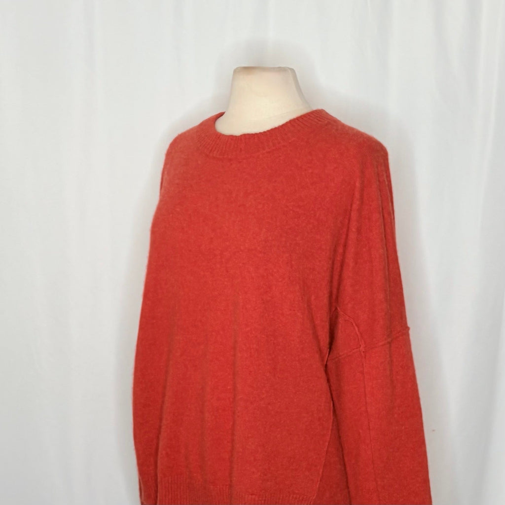 FREE PEOPLE Cashmere Mila Sweater Crew Neck Pullover Knit Oversized X-Large