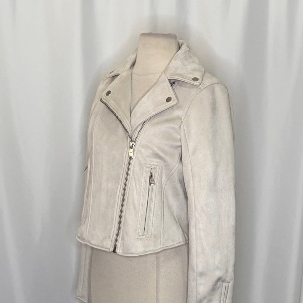 NWT!! ABERCROMBIE & FITCH Vegan Suede Moto Jacket