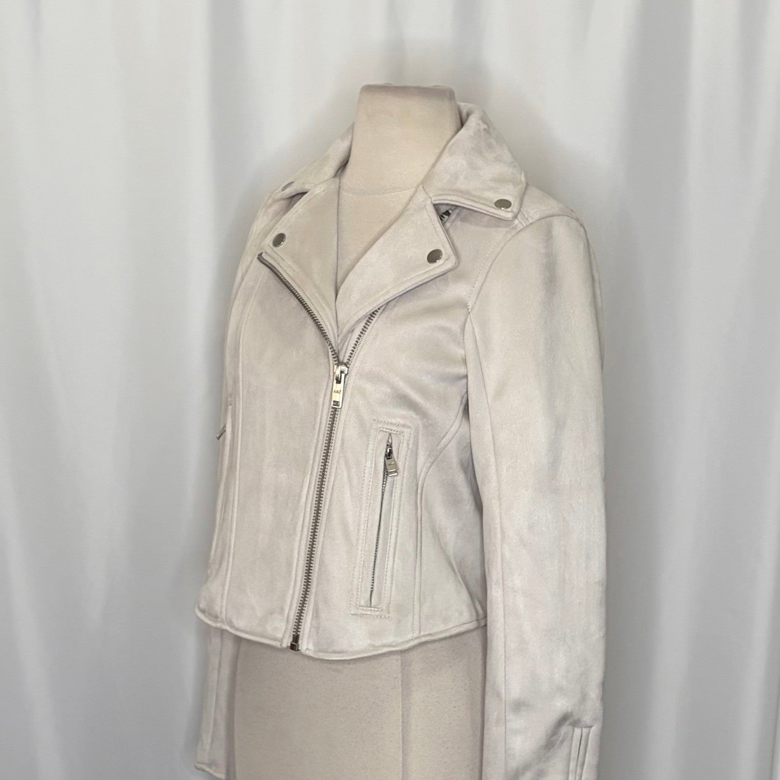 NWT!! ABERCROMBIE & FITCH Vegan Suede Moto Jacket