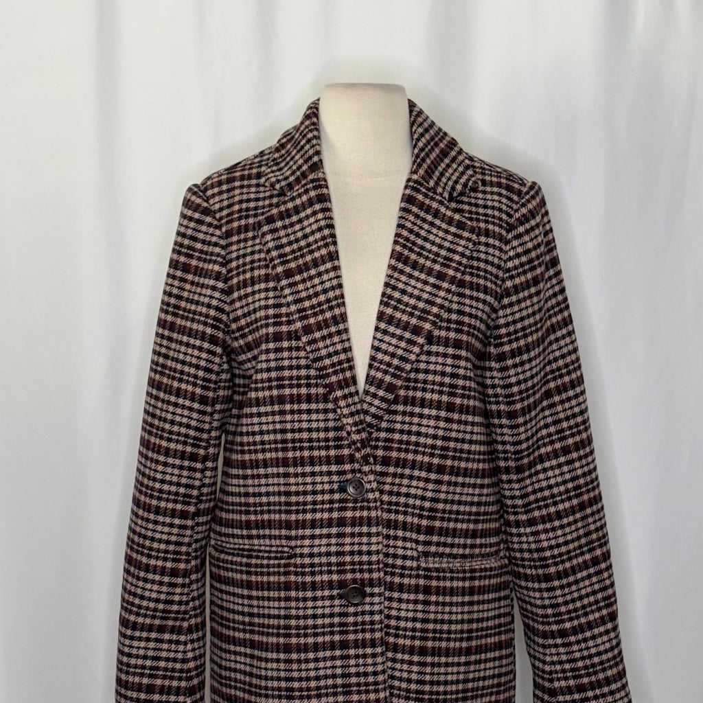 ABERCROMBIE & FITCH Heavyweight Wool Blend Blazer Coat Preppy Academia Small