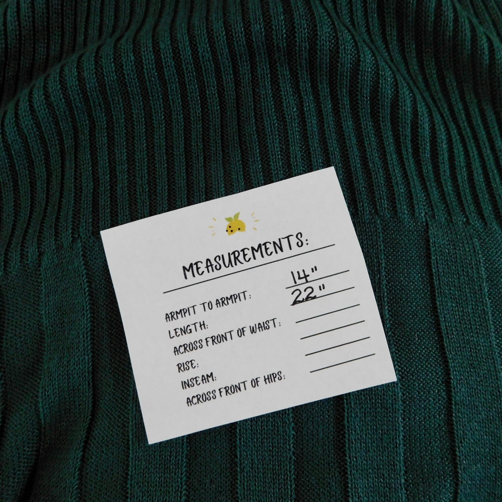 FREE PEOPLE Intimately Switch It Up Tank Cami Green Balsam Ribbed Knit Large