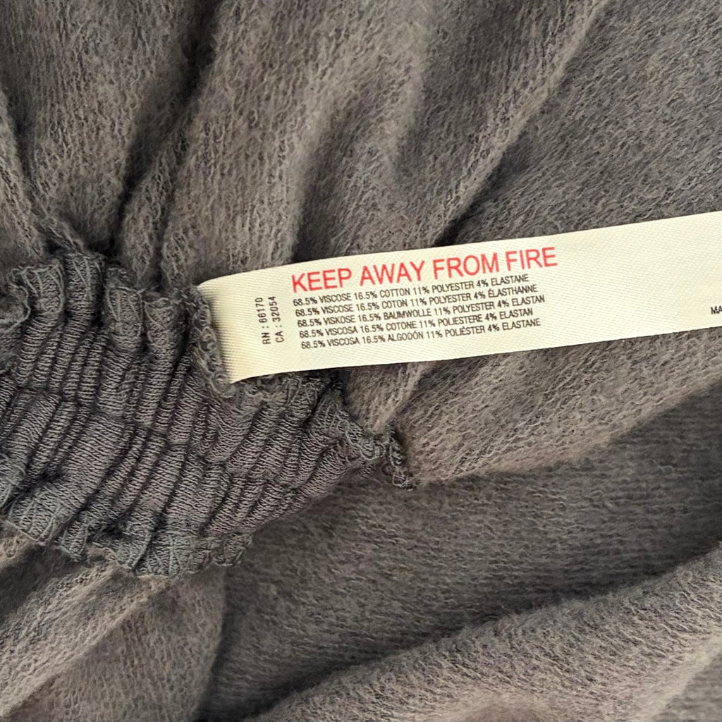 NWT!! Anthropologie DAILY PRACTICE Ruched Cozy Dress Solid Grey Cutout Size 3X
