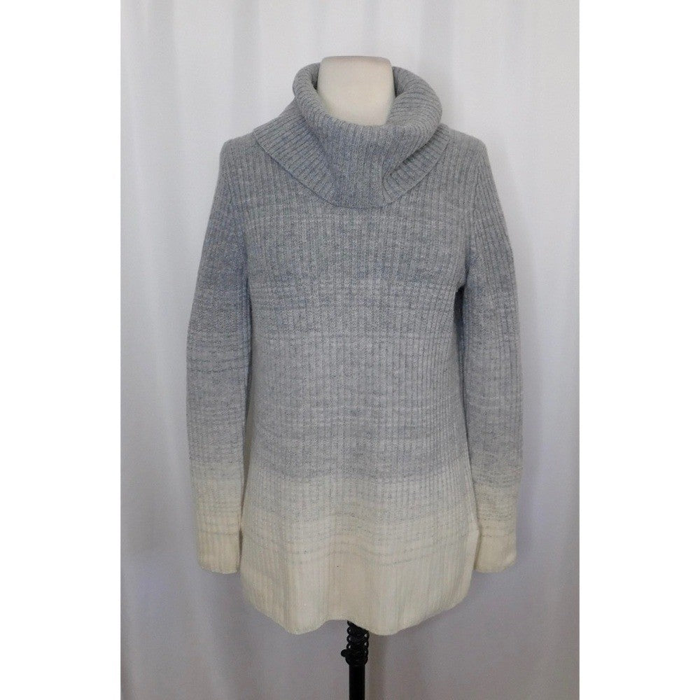 Women's THEORY Madalinda Ombré Charmant Turtleneck Sweater Wool Cashmere Small
