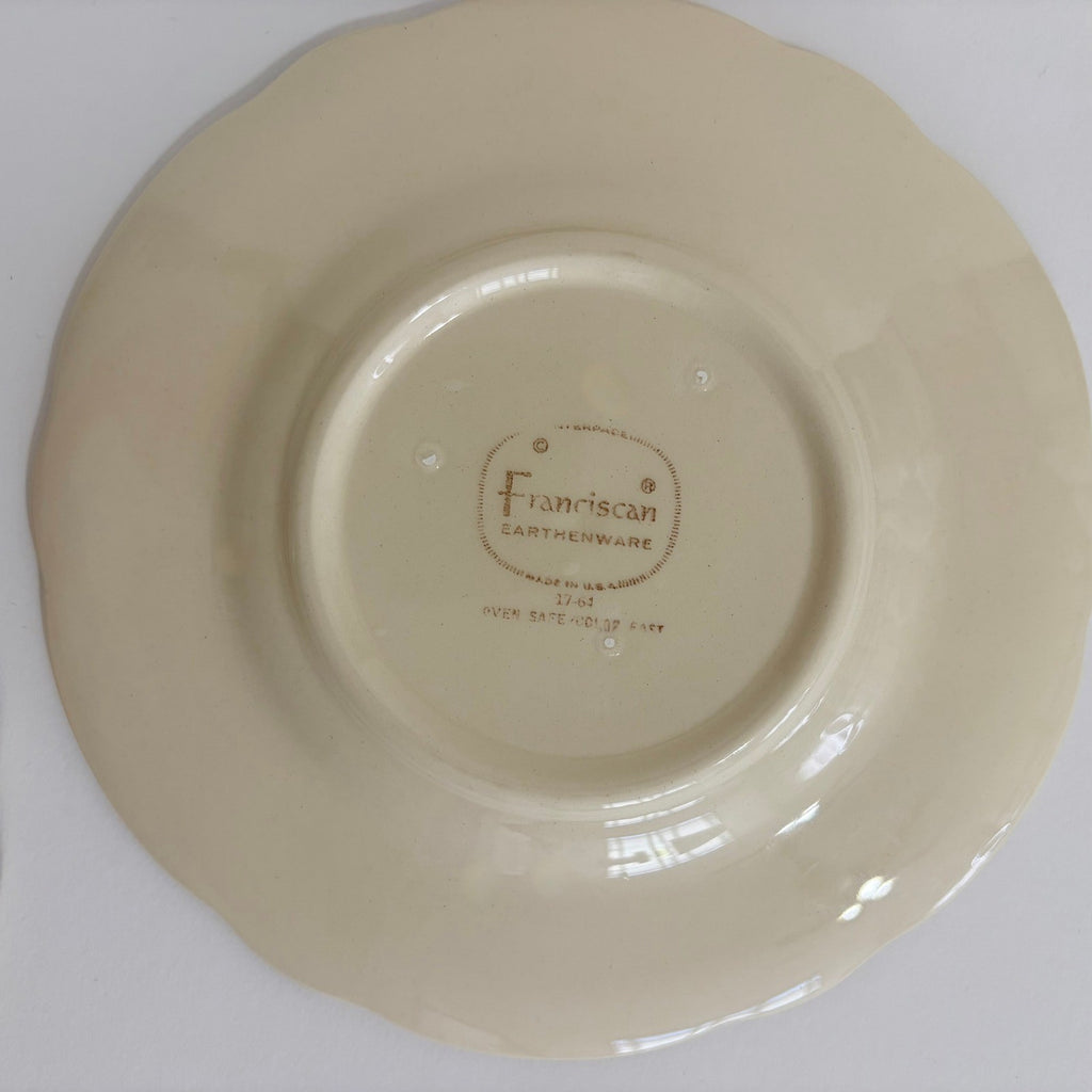 Vintage FRANCISCAN Desert Rose Set of 4 Bread Butter Plates USA Made 6 3/8"