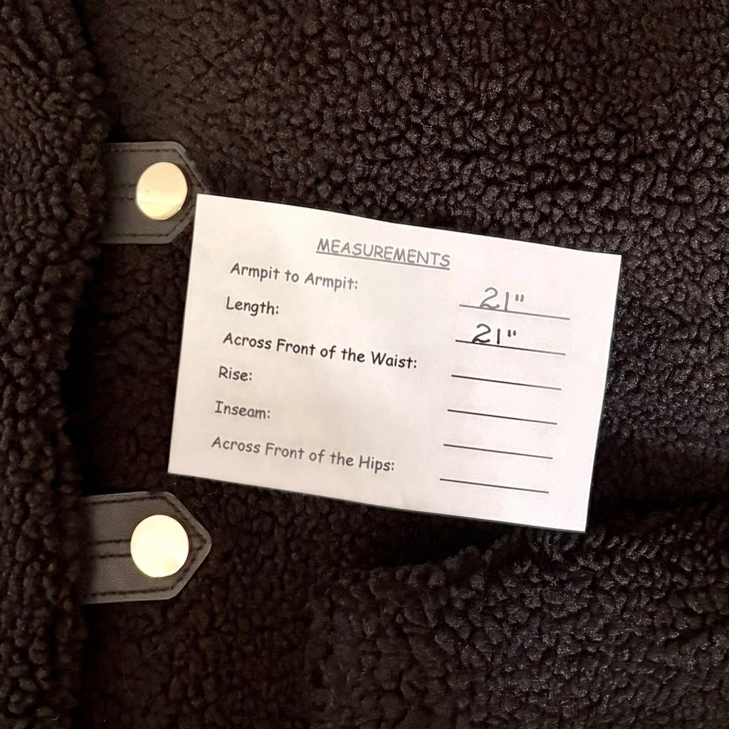 ZARA Black Sherpa Fuzzy Fleece Teddy Coat Faux Shearling Snaps Pockets Small