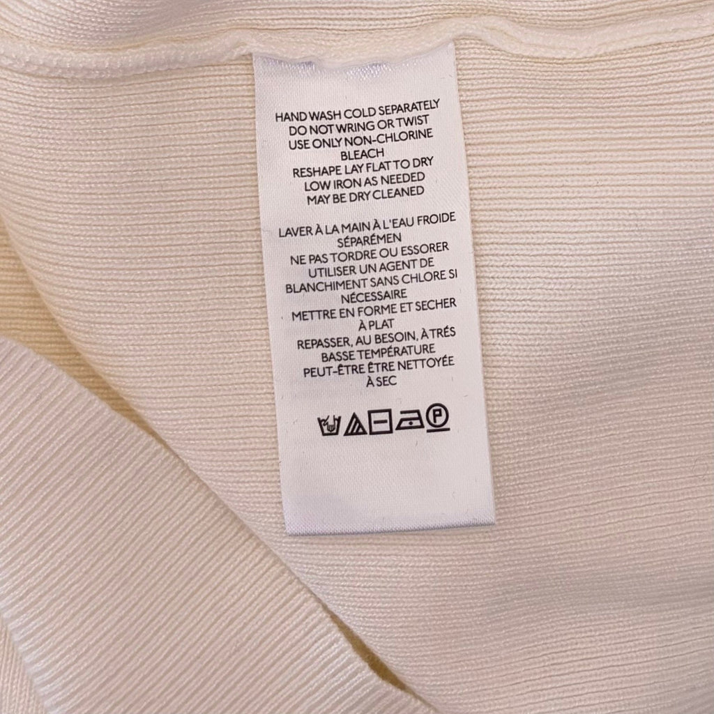 Anthropologie MAEVE Arlowe Bell Sleeve Sweater Ivory Mockneck Mock Neck Medium