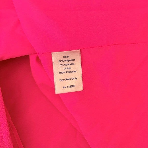 SAIL TO SABLE Hydra Hot Pink Cowl Portrait Neck Shift Dress Barbiecore Medium