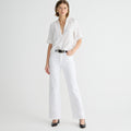 NWT!! J. CREW Slim Wide-Leg Jeans White Wash Classic 5 Pocket Denim Size 37