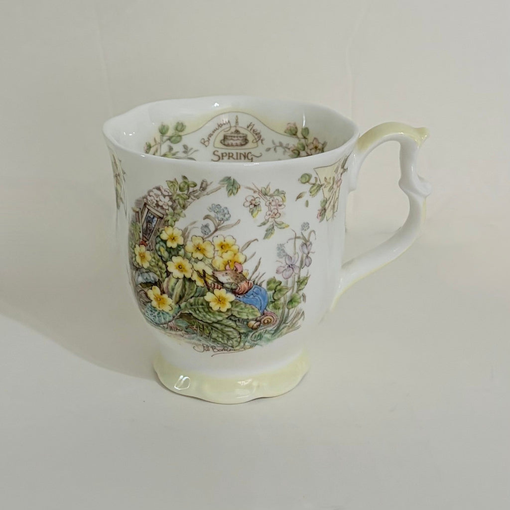 Vintage ROYAL DOULTON Brambly Hedge Spring Beaker Tea Cup 1983 Animals Mice