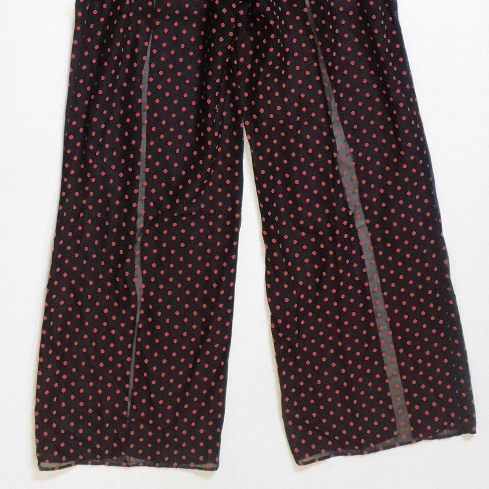 NWT!! THE FIFTH LABEL Titania Jumpsuit Black Red Clip Dot Dots Ruffle X-Small