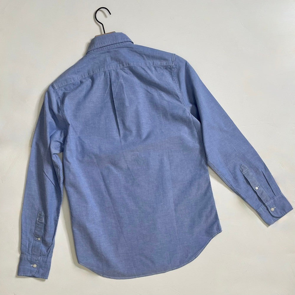 NWT!! J. CREW Broken-In Organic Cotton Oxford Shirt Buttondown Raincoat Blue XS