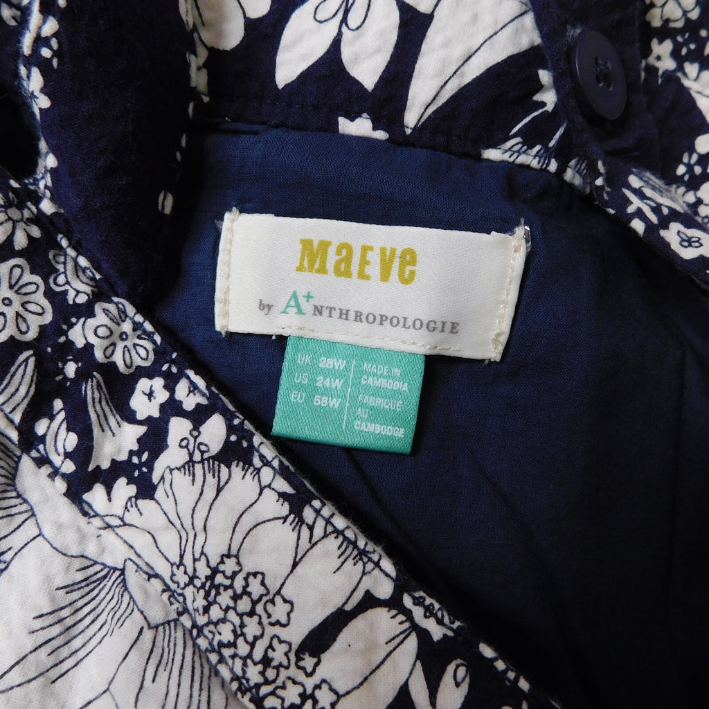 NWT!! Anthropologie MAEVE Magda Halter Jumpsuit Retro Floral Wide Legs Size 24W