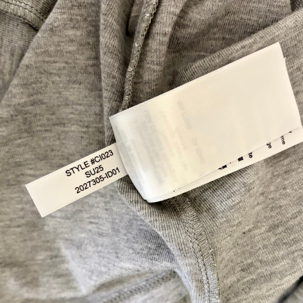 J. CREW Refined Rib Elbow-Sleeve T-Shirt Tee Top Shirt Heathered Silver Large