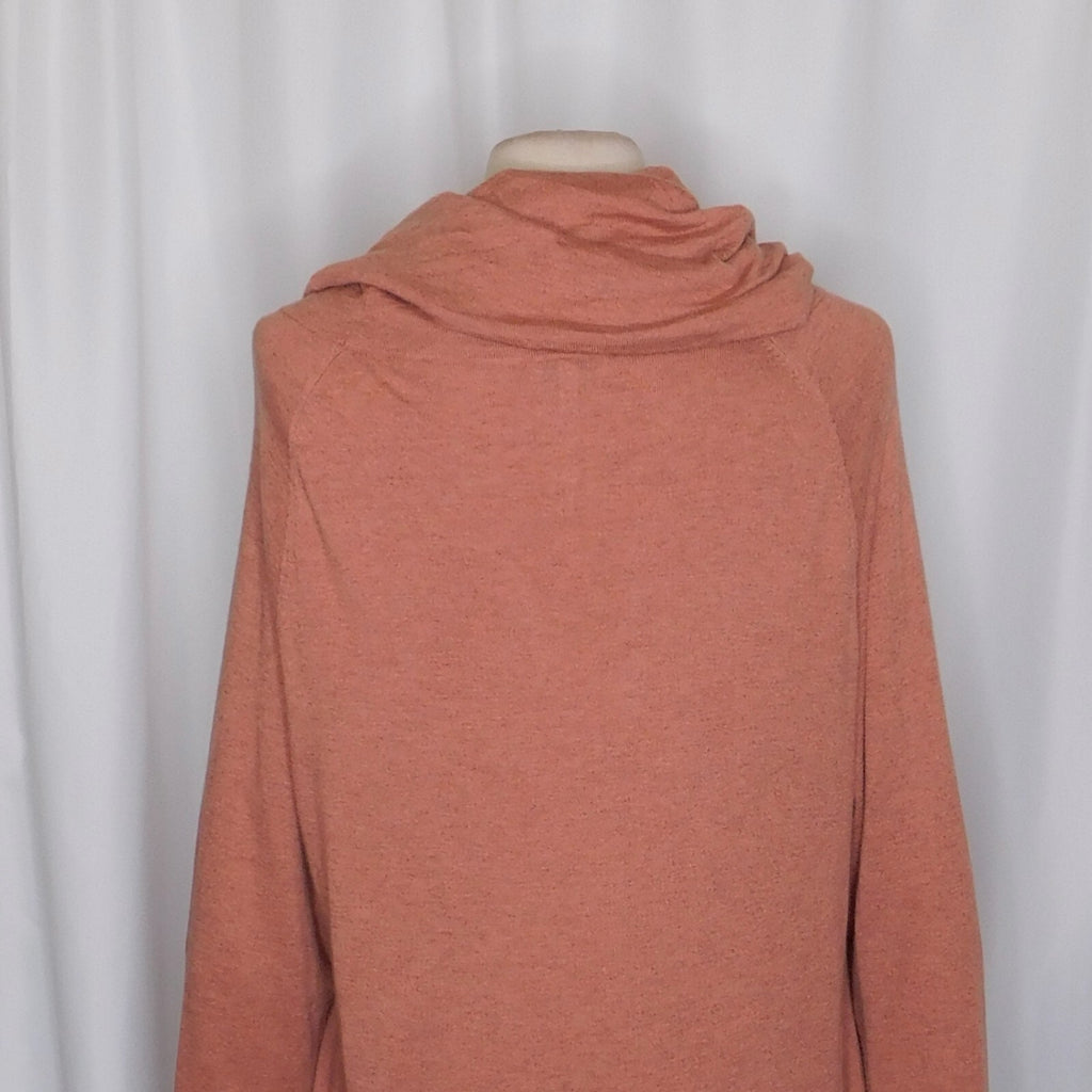 JOIE Wesley Cowl Neck Slouchy Sweater Heather Pale Clay Pullover Knit Medium