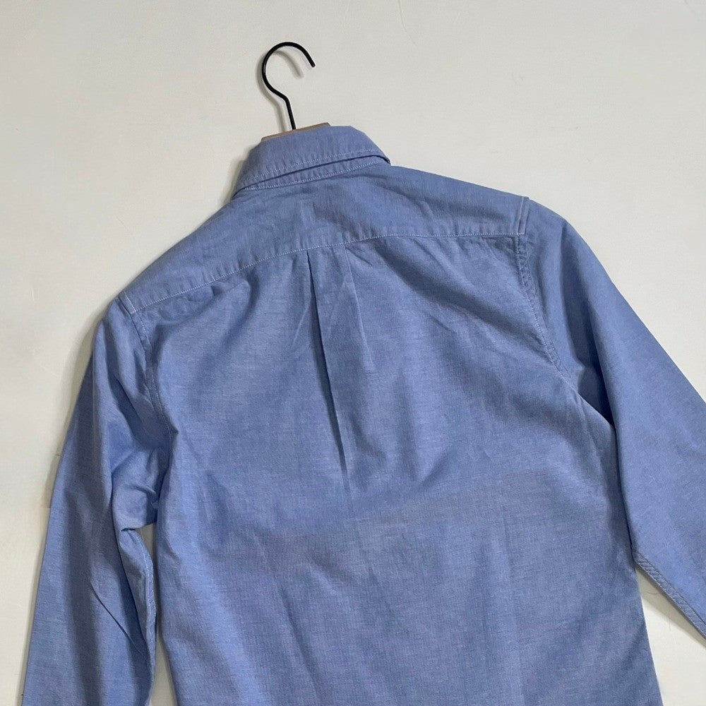 NWT!! J. CREW Broken-In Organic Cotton Oxford Shirt Buttondown Raincoat Blue XS
