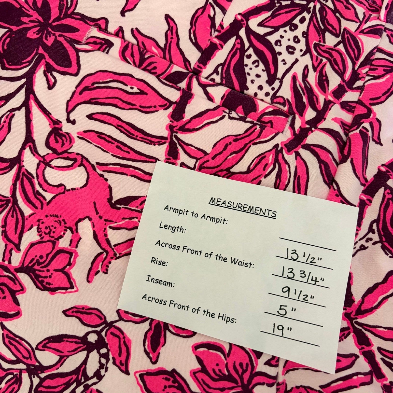 LILLY PULITZER Gretchen High Rise 5" Shorts Elderflower Blossom Lil Escape 2
