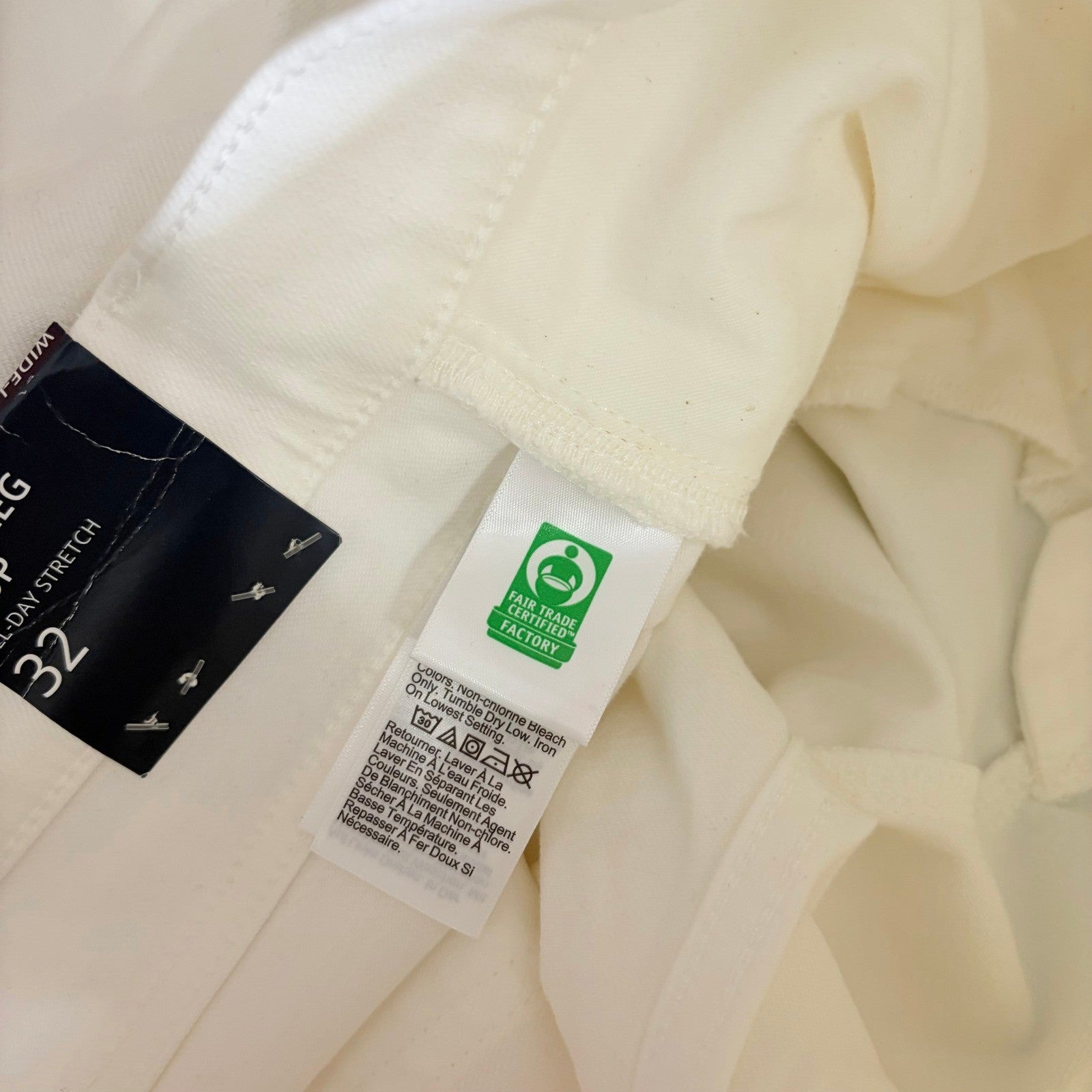 NWT!! J. CREW Factory Wide-Leg Cropped Jeans All-Day Stretch Solid White Size 32