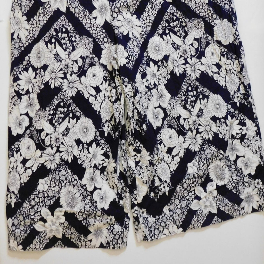 NWT!! Anthropologie MAEVE Magda Halter Jumpsuit Retro Floral Wide Legs Size 24W