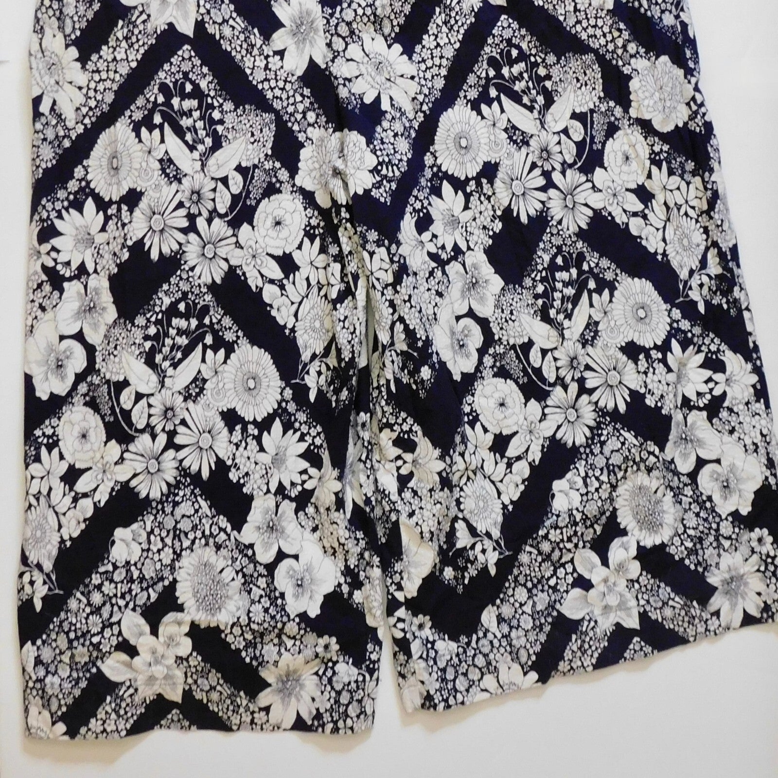 NWT!! Anthropologie MAEVE Magda Halter Jumpsuit Retro Floral Wide Legs Size 24W