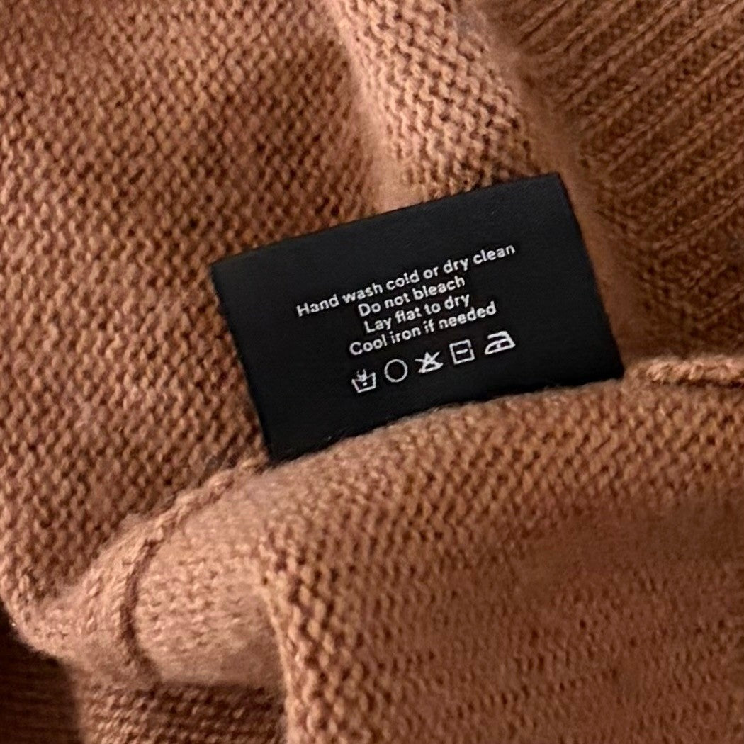 SUMMERSALT The Luxe Cashmere Wool Sweater Button Detail Knit Pullover Medium