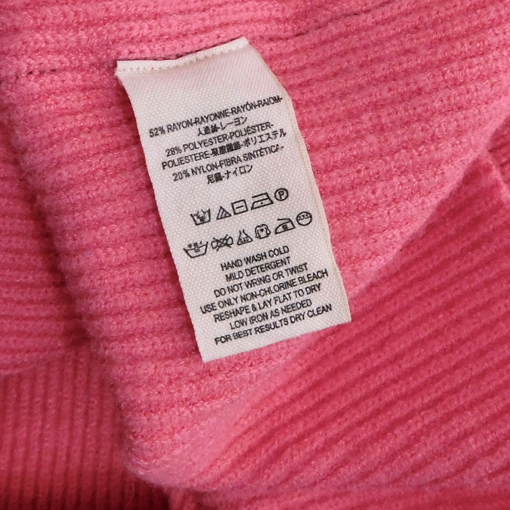 FREE PEOPLE Softly Structured Colorblock Sweater Turtleneck Candy Pop Medium