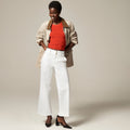 NWT!! J. CREW Slim Wide Jeans Stacked Buttons Solid White Size 30 Petite 30P