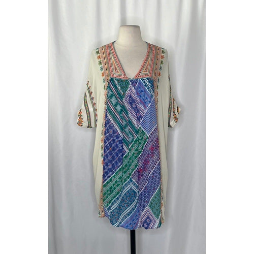 Anthropologie TANVI KEDIA Veena Beaded Caftan Beaded Mini Dress Bohemian Small