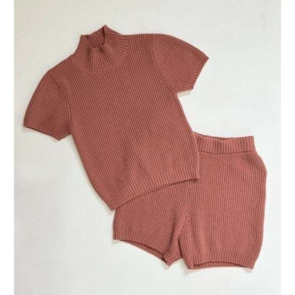 Anthropologie SATURDAY SUNDAY Siobhan Sweater Shorts Lounge Set X-Small