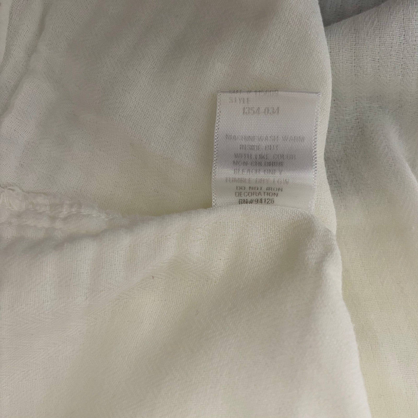 CP SHADES Swingy Gauze Off White Top Blouse Coastal Raglan Gauzy Solid X-Small