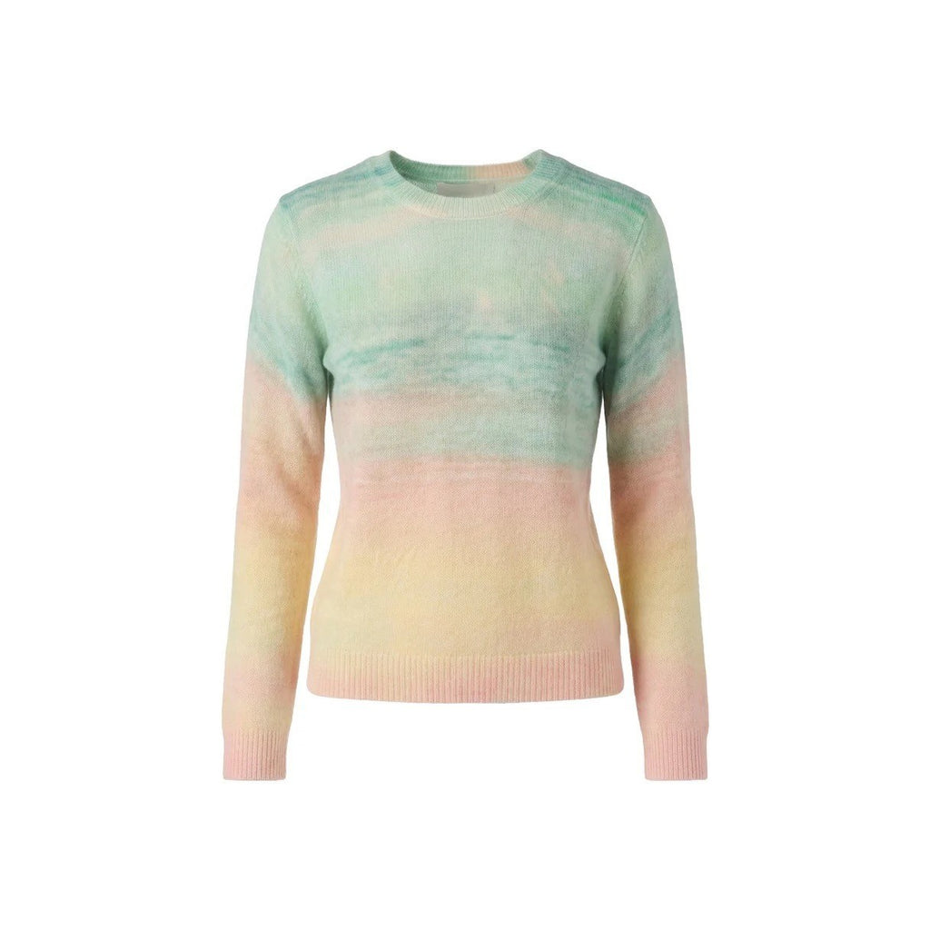 LE SUPERBE Sparkling Surf Jumper Sweater Cashmere Wool Sunset Ombré X-Small