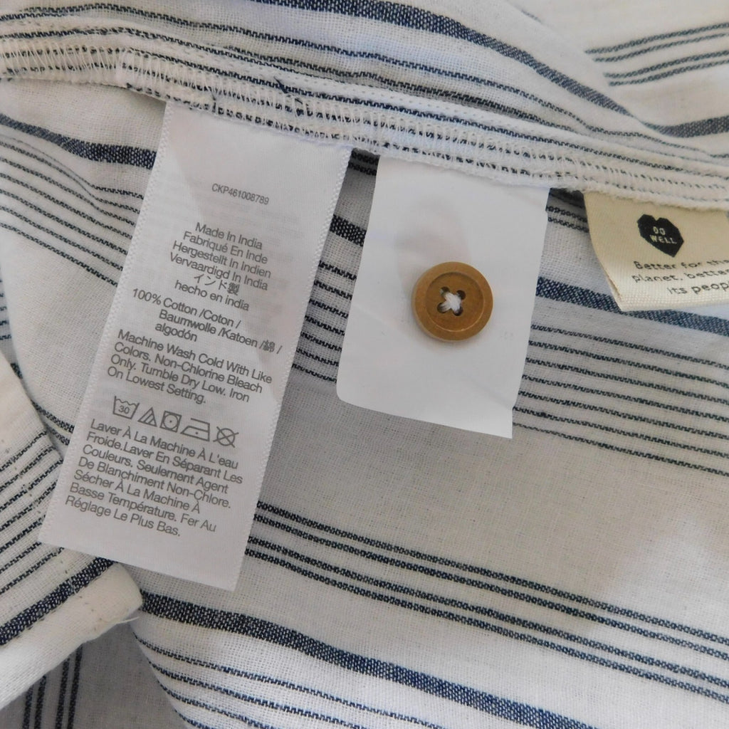 NWT!! MADEWELL Cover-Up Wrap Skirt Striped Tie Waist Beach Lighthouse XX-Small
