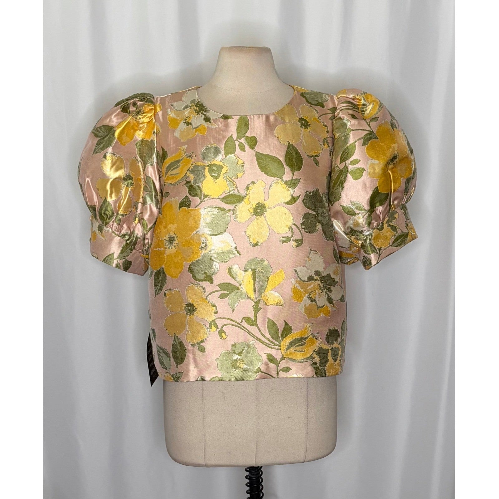 NWT! Tuckernuck POMANDER PLACE Floral Lotus Jacquard Thea Blouse X-Large