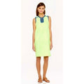 J. CREW Printed Shift Dress Neon Lime Green Retro Vacation Preppy Size 6