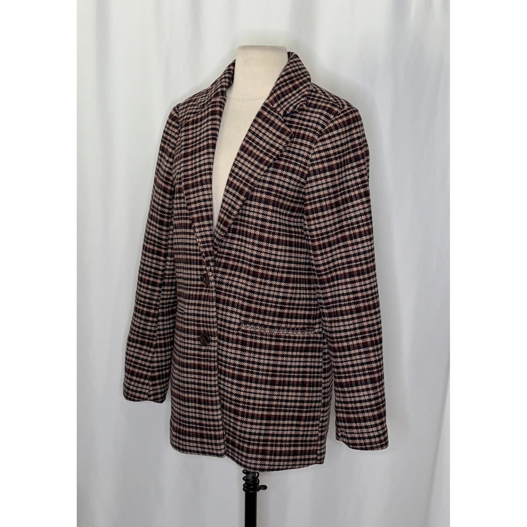 ABERCROMBIE & FITCH Heavyweight Wool Blend Blazer Coat Preppy Academia Small