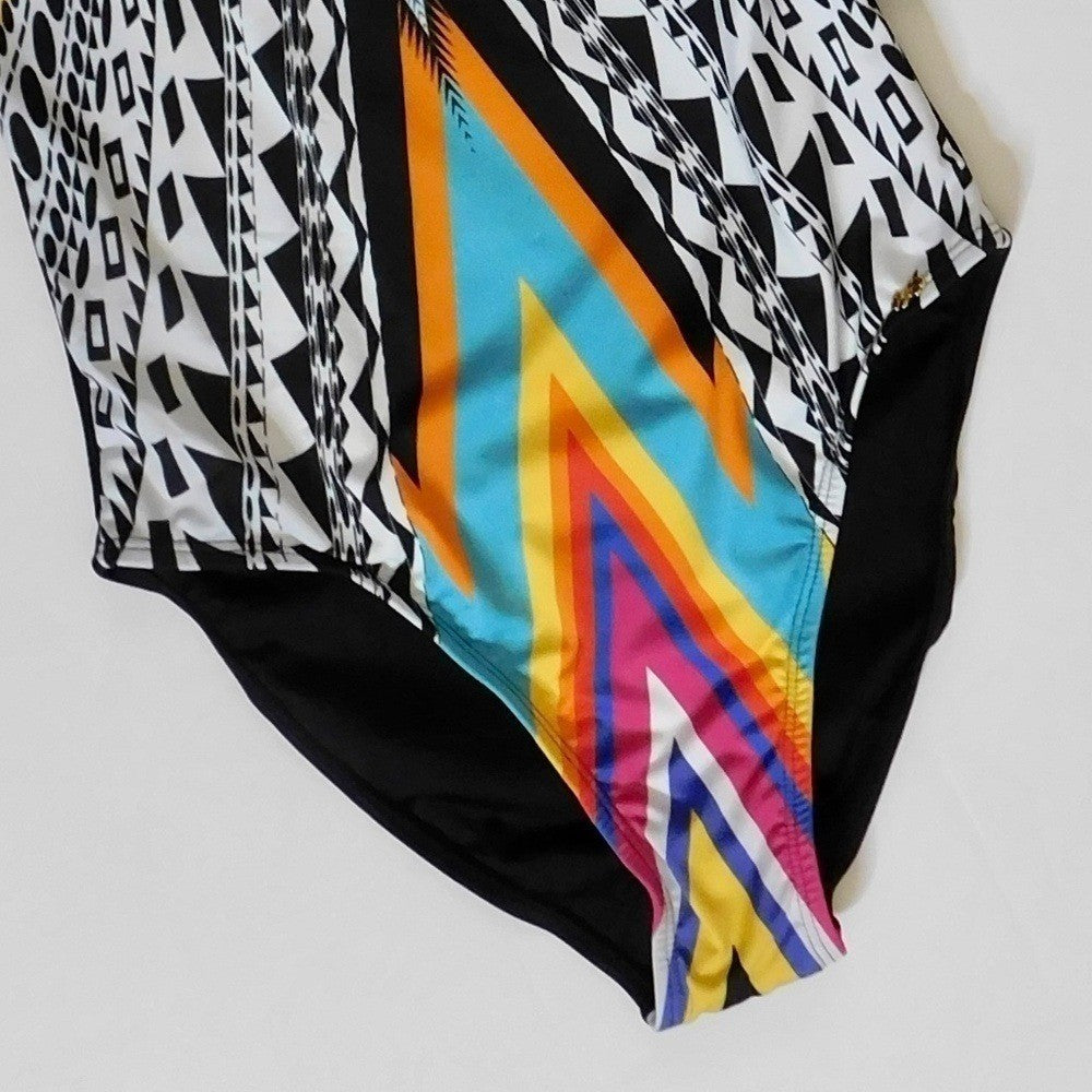 NWT!! PILYQ Inca Halter or Strapless One Piece Swimsuit Colorful Vacation Small