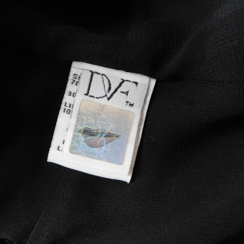 NWT!! DVF Diane Von Furstenberg Black Crepe Embellished Bella Faux Wrap Dress 4