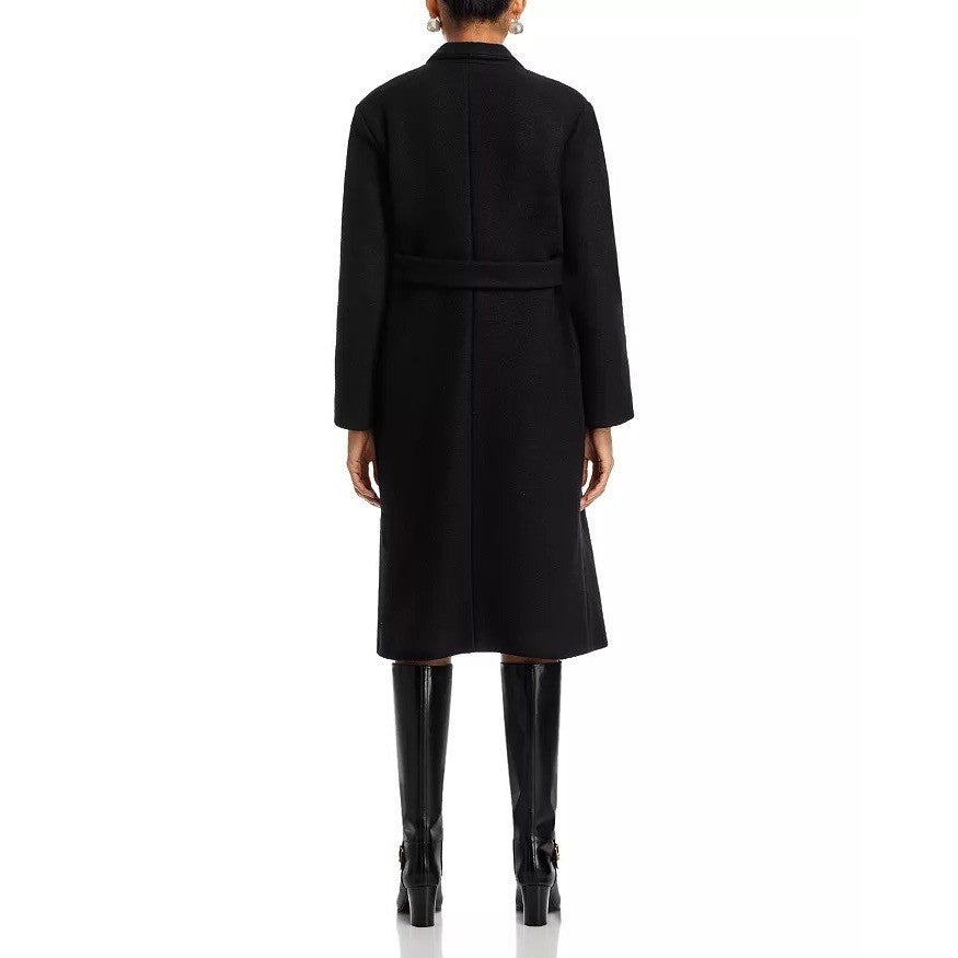 NWT!! IRO Nicky Wool Cashmere Blend Shawl Collar Long Sleeve Wrap Coat 34 XS