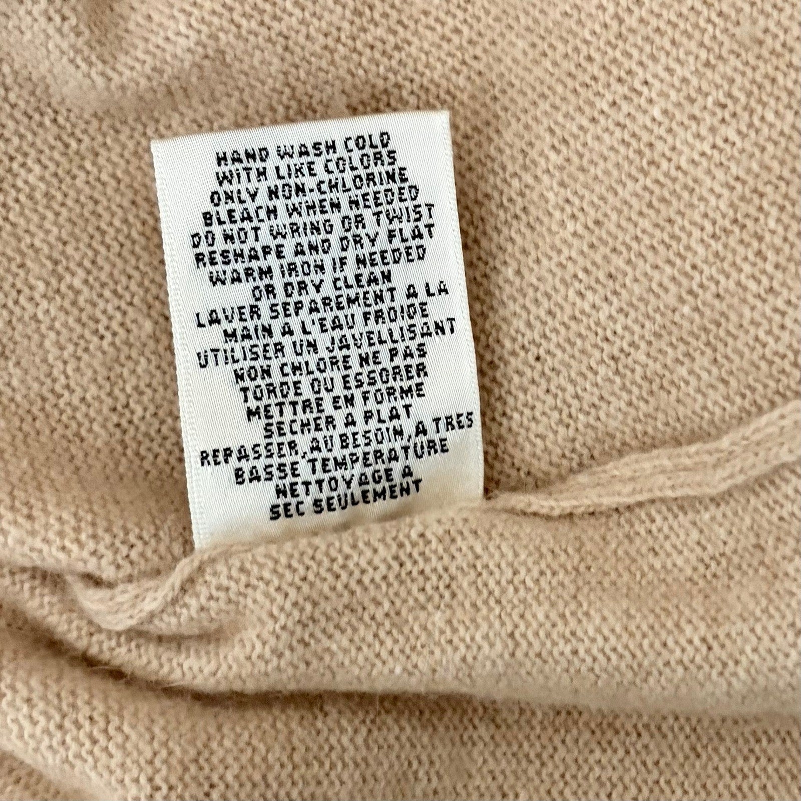 Anthropologie CHARLIE & ROBIN Cashmere Wool Cropped Cardigan Sweater Small
