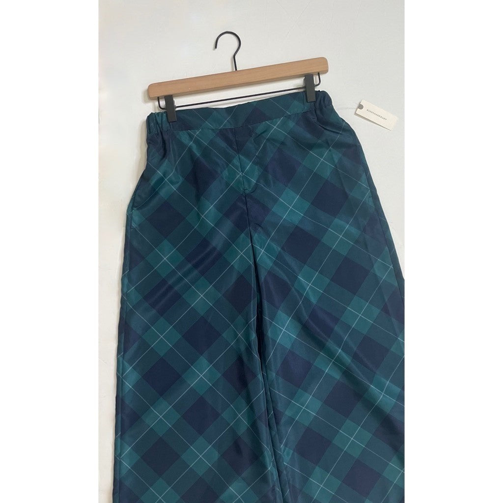 NWT!! Anthropologie MAEVE Taffeta Printed Cropped Wide-Leg Pants Academia Medium
