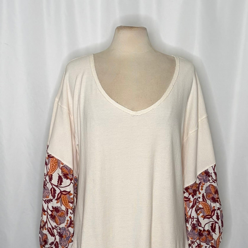 By ANTHROPOLOGIE Annette Floral Paisley Sleeves Top Blouse Oversized Medium
