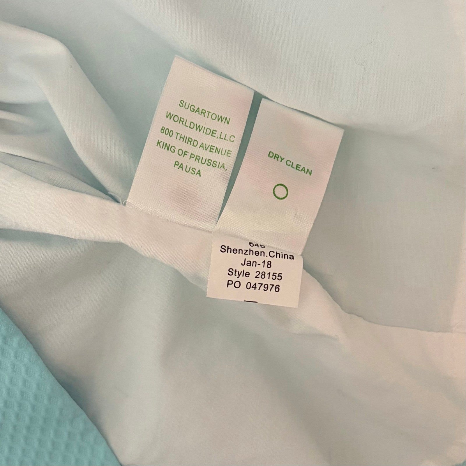 LILLY PULITZER Sandi Shift Dress Seasalt Blue White Lace Mini Preppy Size 4