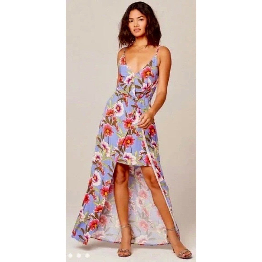 NWT! LSPACE Riptide Dress Lost In Ibiza Maxi L*Space Floral High Low Party Small