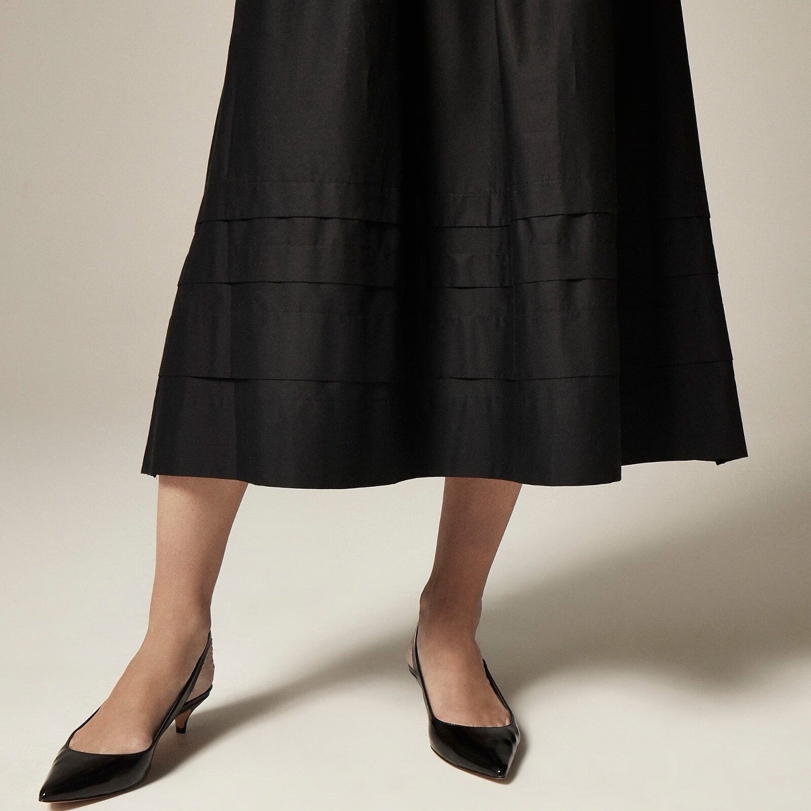 NWT!! J. CREW Black Drop-Waist Mixy Dress Tank Midi Dropwaist XST X-Small Tall