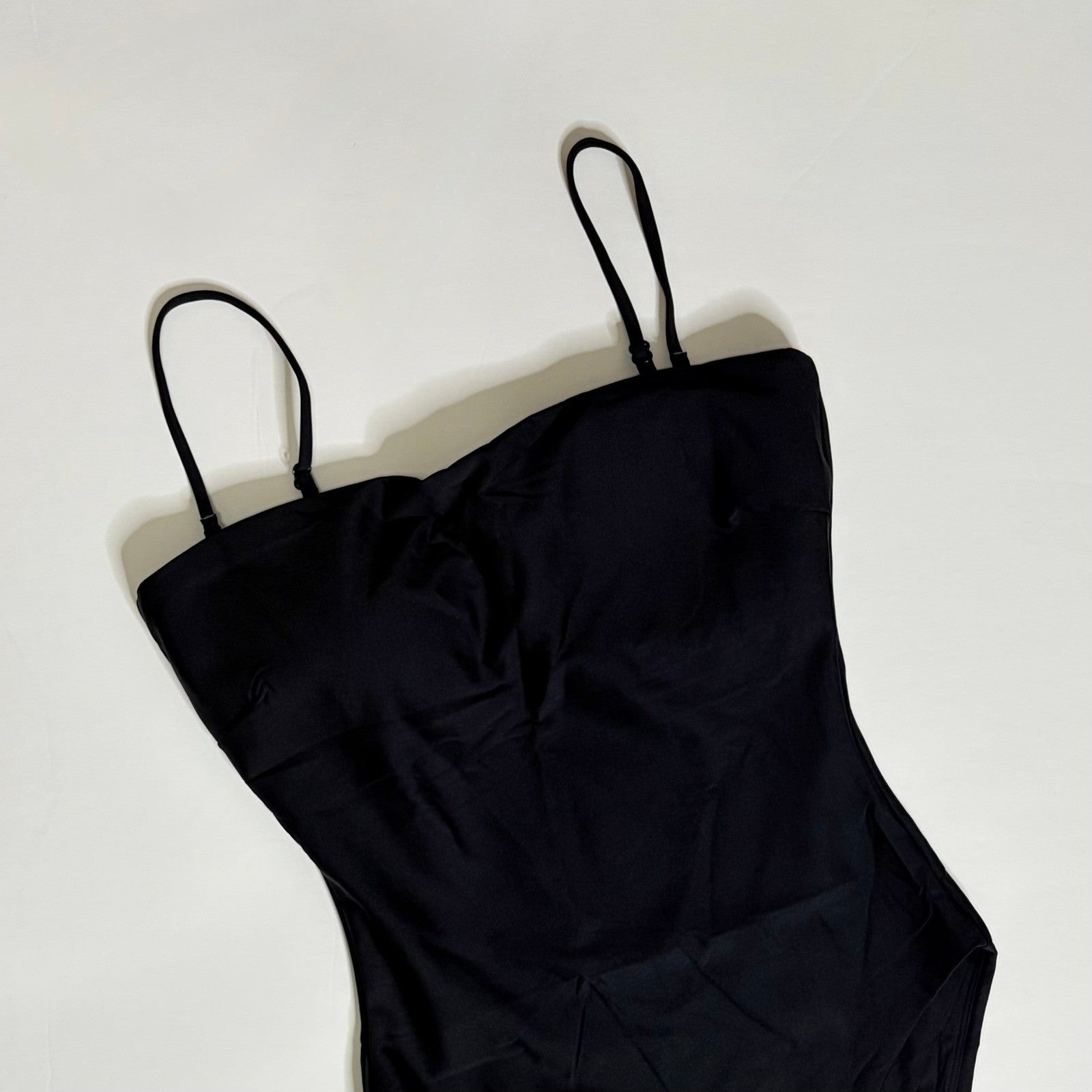 NEW!! J. CREW Gemma Bandeau One Piece Swimsuit Classic Sculpt Solid Black 14