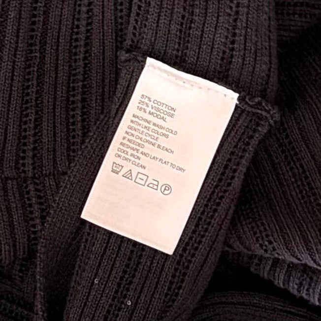 NWT!! TOMMY BAHAMA Jewel Bay Black Sequin V Neck Sweater Pullover Knit Large
