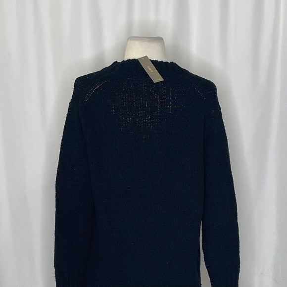 NWT!! J. CREW Marina V-Neck Cardigan Sweater Pockets Solid Black Preppy X-Small