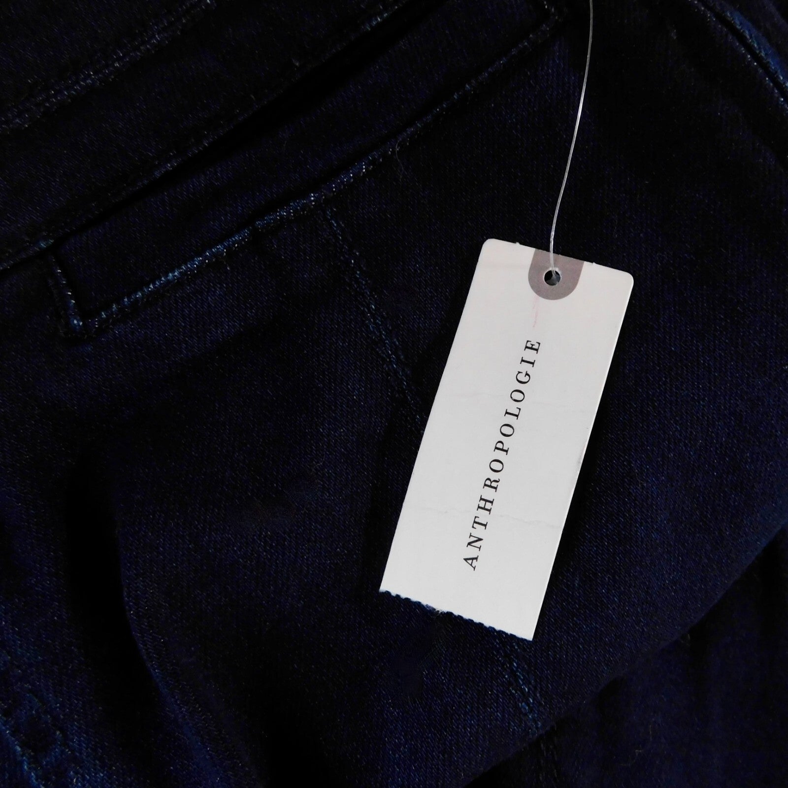 NWT!! ANTHROPOLOGIE Pilcro Slit-Front Skinny Jeans Stretch Dark Wash Size 27